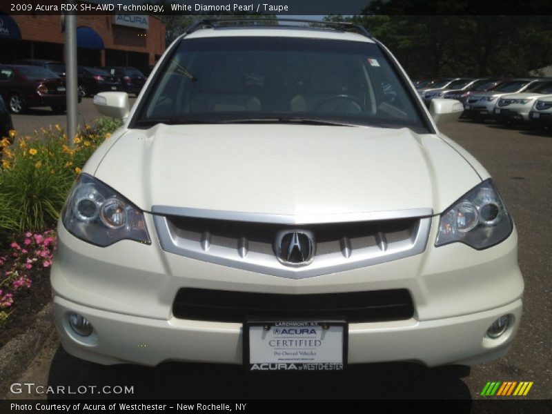 White Diamond Pearl / Taupe 2009 Acura RDX SH-AWD Technology