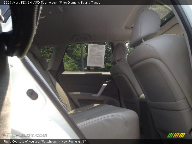 White Diamond Pearl / Taupe 2009 Acura RDX SH-AWD Technology