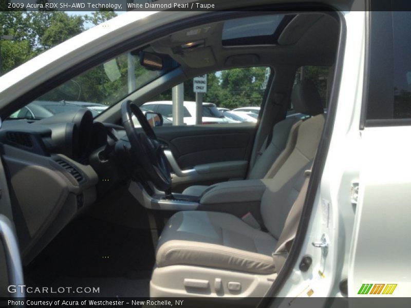 White Diamond Pearl / Taupe 2009 Acura RDX SH-AWD Technology