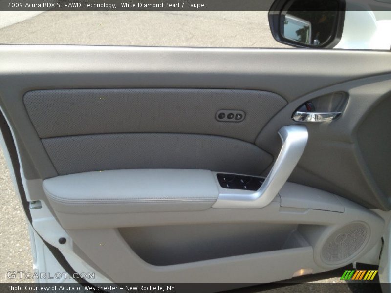 White Diamond Pearl / Taupe 2009 Acura RDX SH-AWD Technology