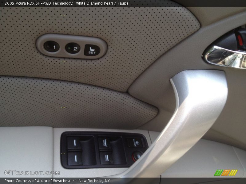 White Diamond Pearl / Taupe 2009 Acura RDX SH-AWD Technology
