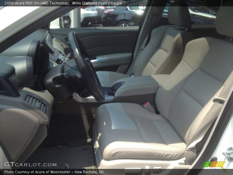 White Diamond Pearl / Taupe 2009 Acura RDX SH-AWD Technology