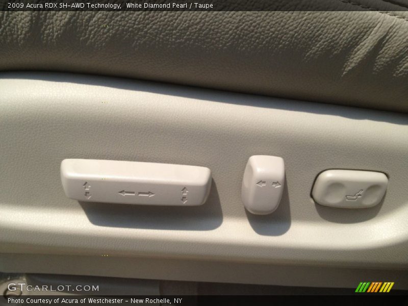 White Diamond Pearl / Taupe 2009 Acura RDX SH-AWD Technology