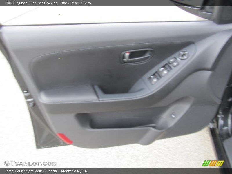 Black Pearl / Gray 2009 Hyundai Elantra SE Sedan
