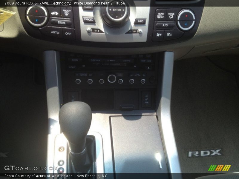 White Diamond Pearl / Taupe 2009 Acura RDX SH-AWD Technology