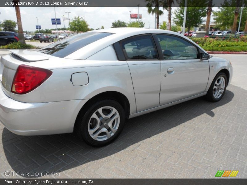 Silver / Gray 2003 Saturn ION 3 Quad Coupe