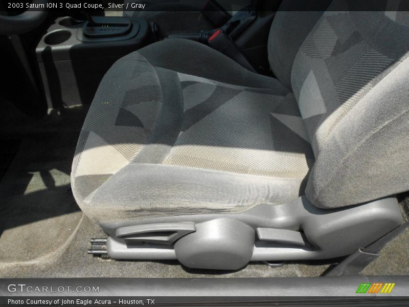 Silver / Gray 2003 Saturn ION 3 Quad Coupe
