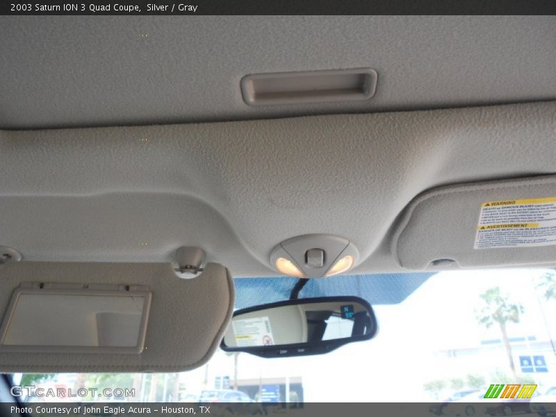 Silver / Gray 2003 Saturn ION 3 Quad Coupe
