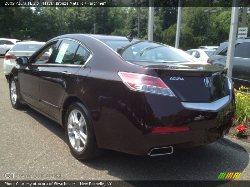 Mayan Bronze Metallic / Parchment 2009 Acura TL 3.5
