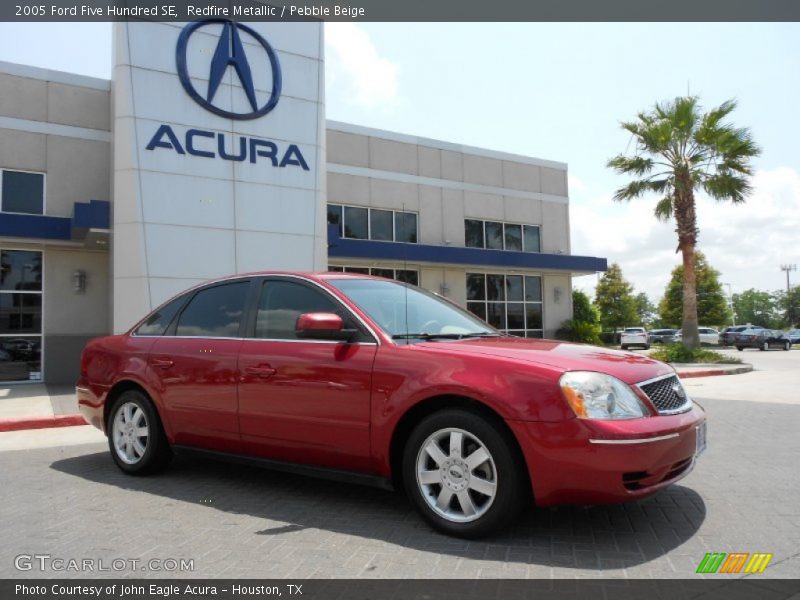 Redfire Metallic / Pebble Beige 2005 Ford Five Hundred SE