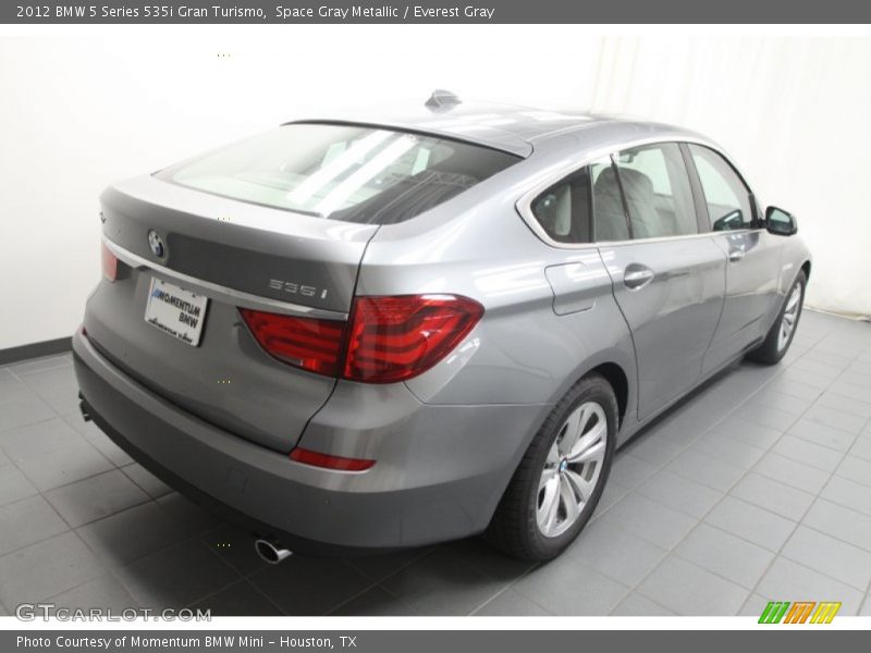 Space Gray Metallic / Everest Gray 2012 BMW 5 Series 535i Gran Turismo