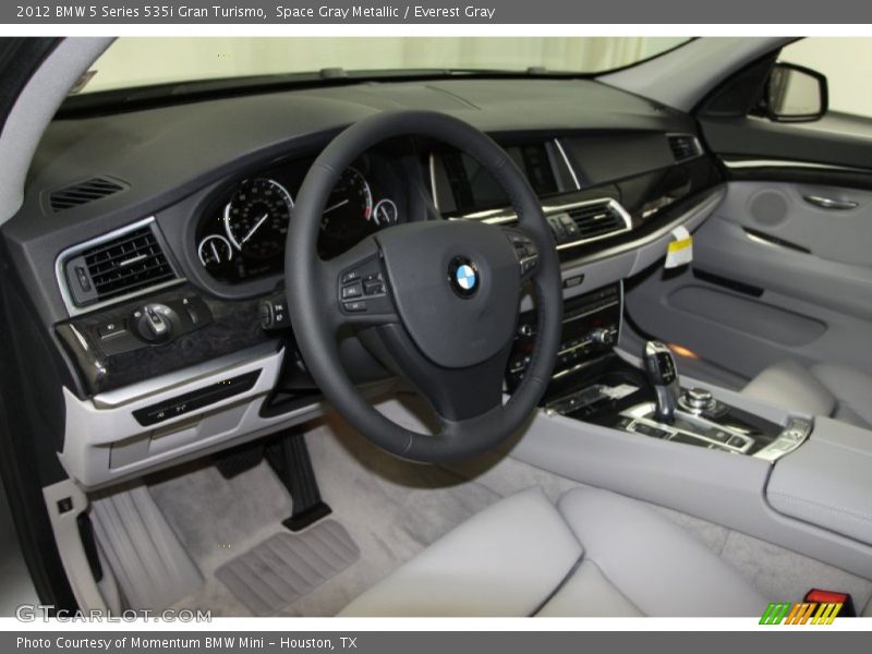 Space Gray Metallic / Everest Gray 2012 BMW 5 Series 535i Gran Turismo