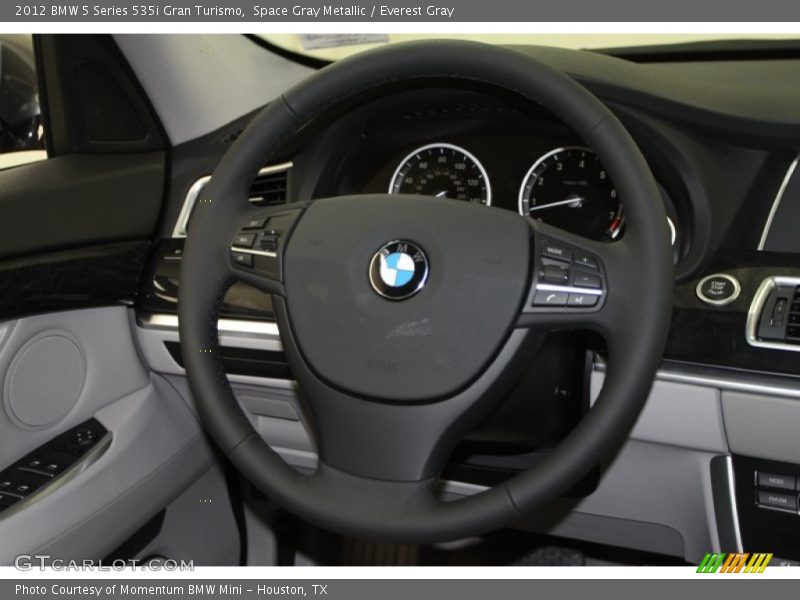 Space Gray Metallic / Everest Gray 2012 BMW 5 Series 535i Gran Turismo
