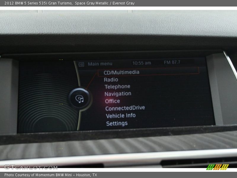 Space Gray Metallic / Everest Gray 2012 BMW 5 Series 535i Gran Turismo
