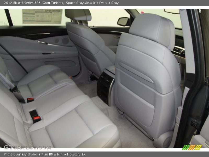 Space Gray Metallic / Everest Gray 2012 BMW 5 Series 535i Gran Turismo