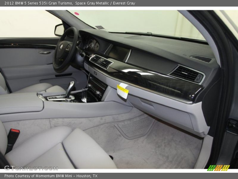 Space Gray Metallic / Everest Gray 2012 BMW 5 Series 535i Gran Turismo