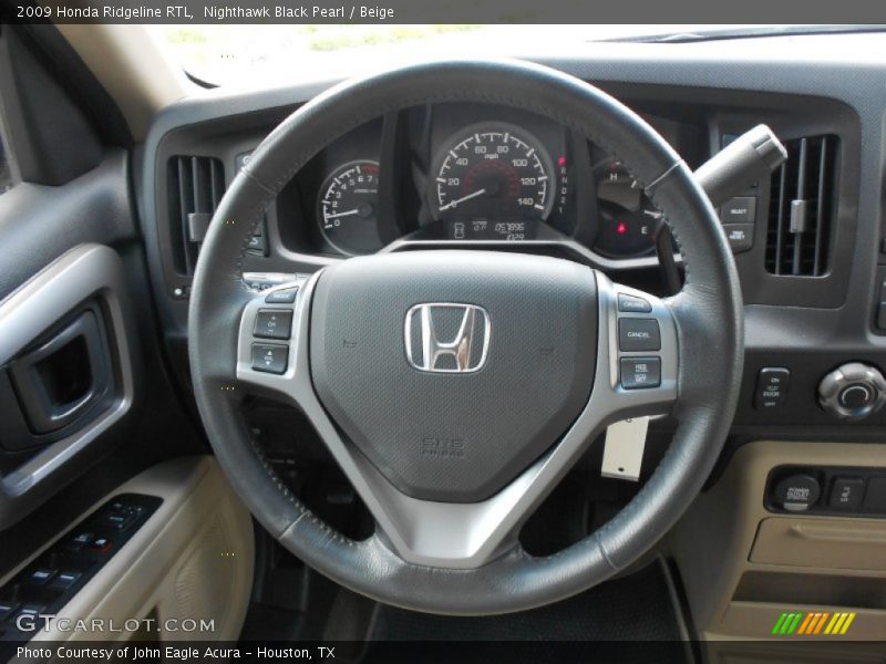 Nighthawk Black Pearl / Beige 2009 Honda Ridgeline RTL