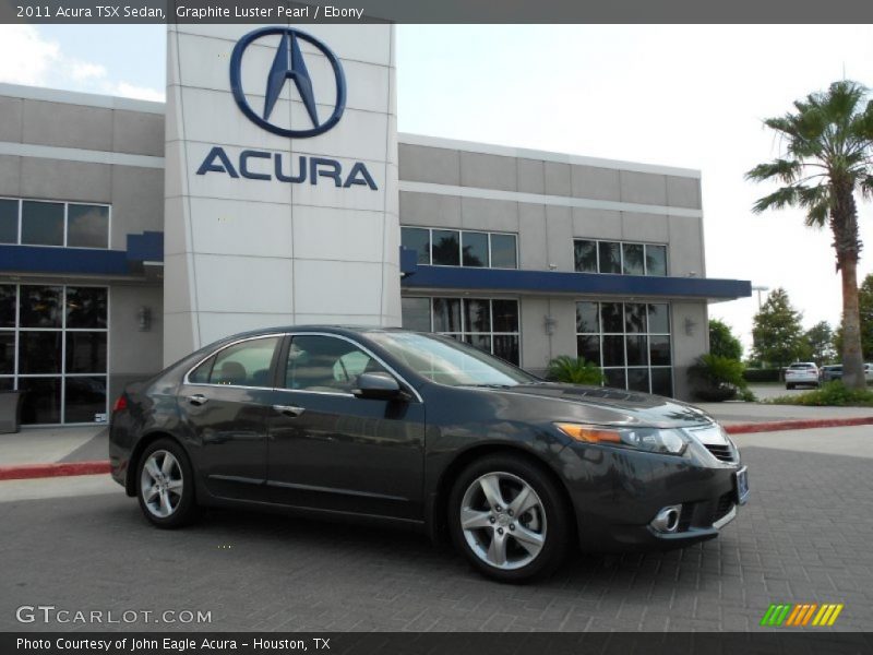 Graphite Luster Pearl / Ebony 2011 Acura TSX Sedan