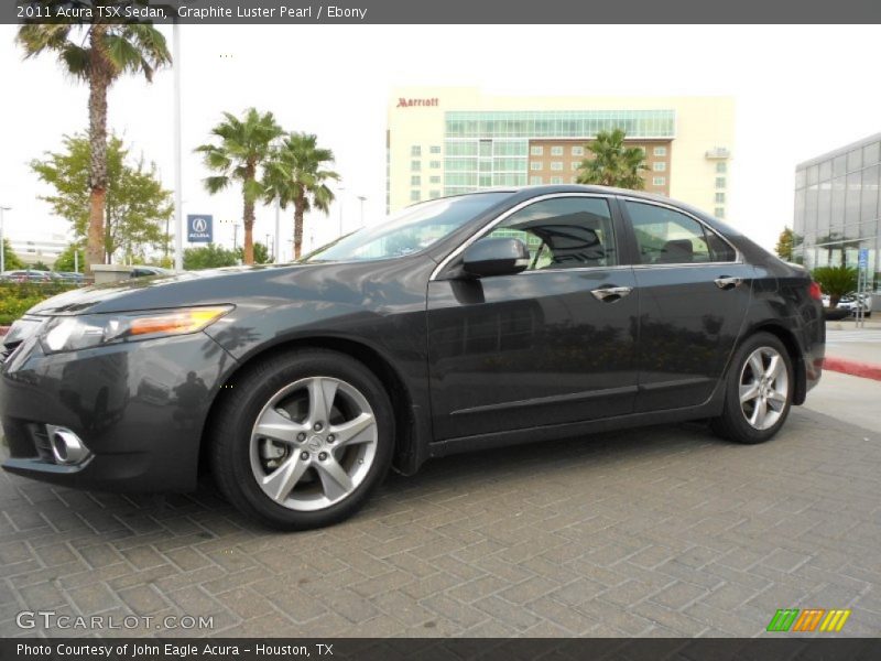 Graphite Luster Pearl / Ebony 2011 Acura TSX Sedan