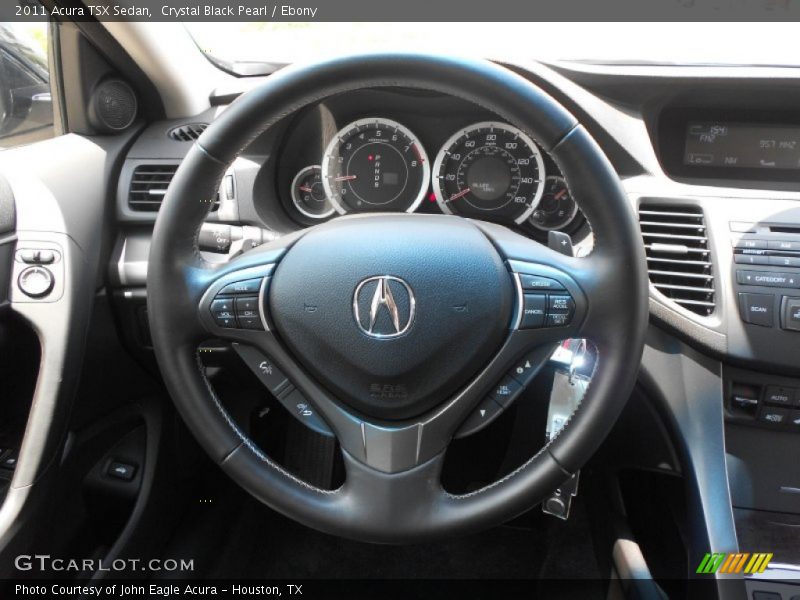 Crystal Black Pearl / Ebony 2011 Acura TSX Sedan