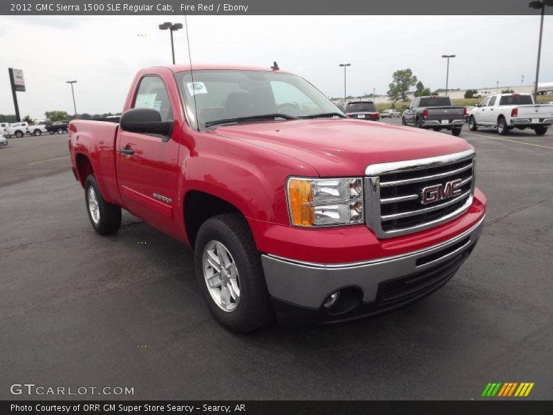 Front 3/4 View of 2012 Sierra 1500 SLE Regular Cab