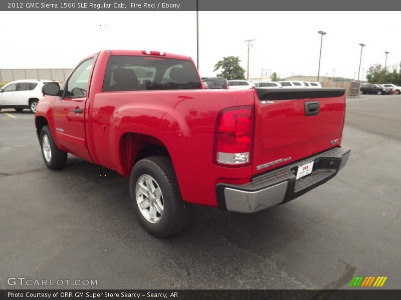 Fire Red / Ebony 2012 GMC Sierra 1500 SLE Regular Cab