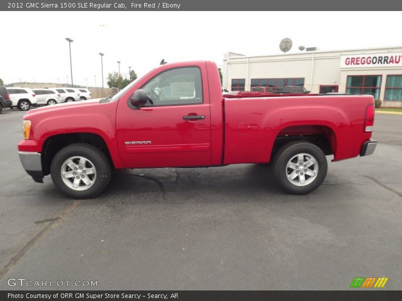 Fire Red / Ebony 2012 GMC Sierra 1500 SLE Regular Cab