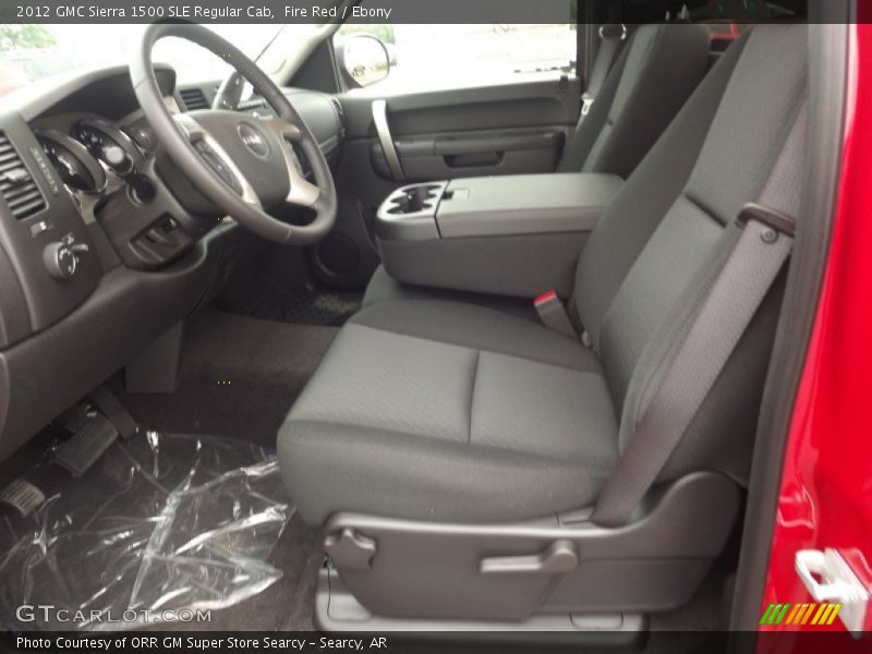  2012 Sierra 1500 SLE Regular Cab Ebony Interior