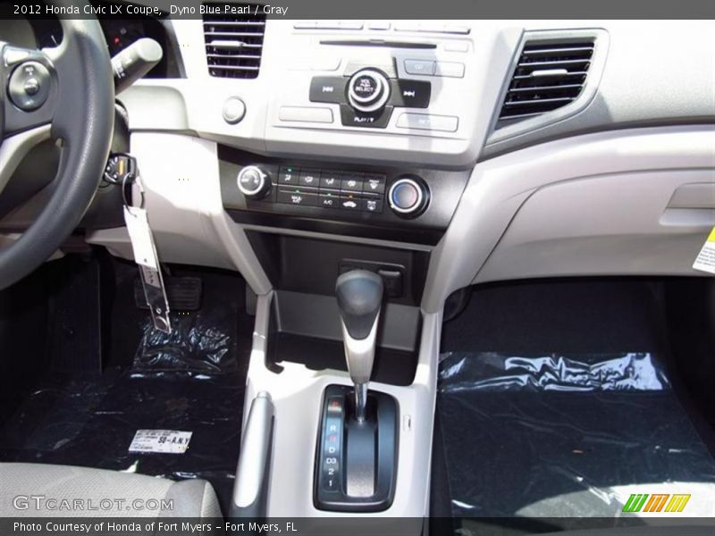 Dyno Blue Pearl / Gray 2012 Honda Civic LX Coupe