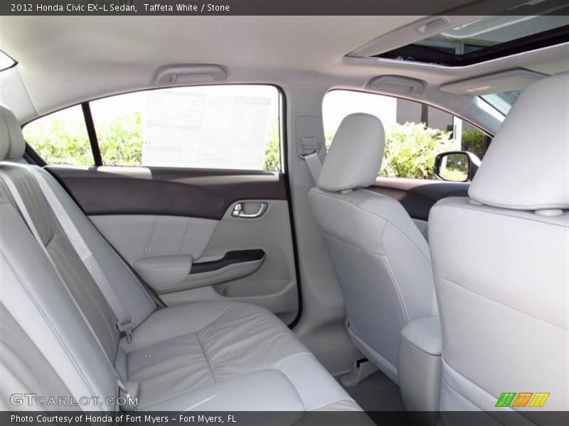 Taffeta White / Stone 2012 Honda Civic EX-L Sedan