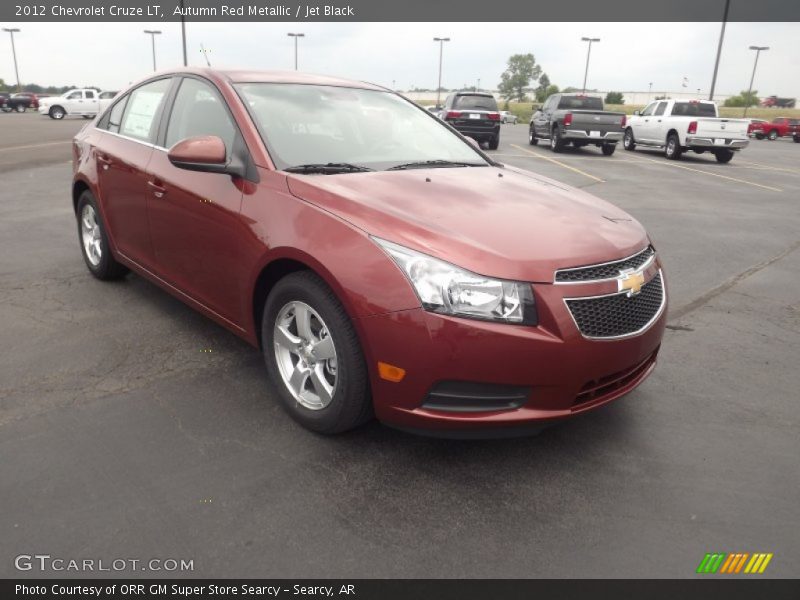 Autumn Red Metallic / Jet Black 2012 Chevrolet Cruze LT