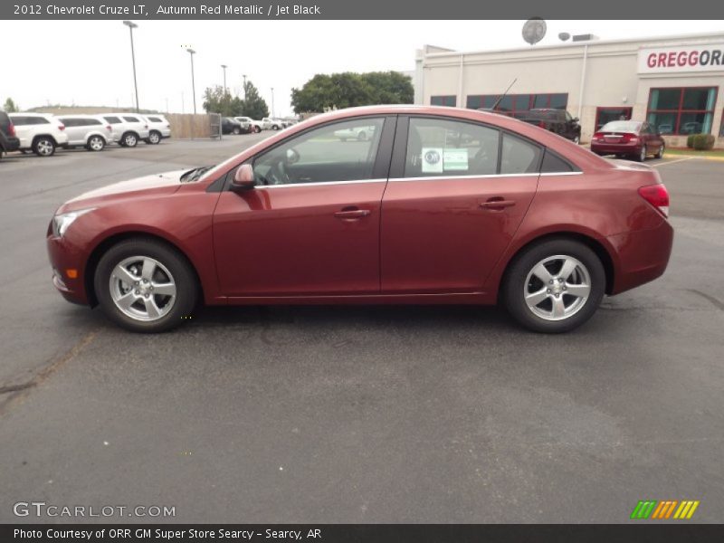 Autumn Red Metallic / Jet Black 2012 Chevrolet Cruze LT