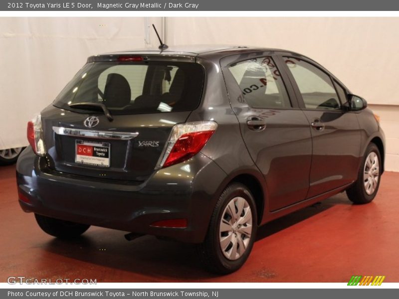 Magnetic Gray Metallic / Dark Gray 2012 Toyota Yaris LE 5 Door