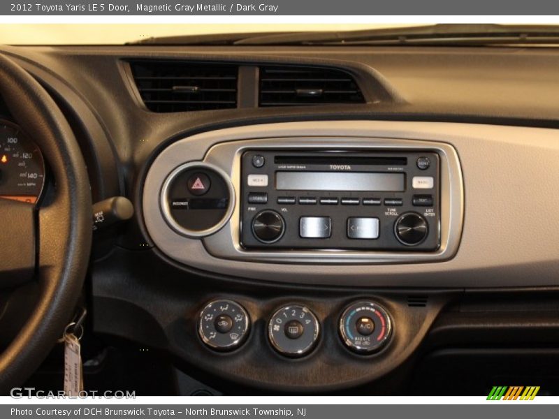 Controls of 2012 Yaris LE 5 Door