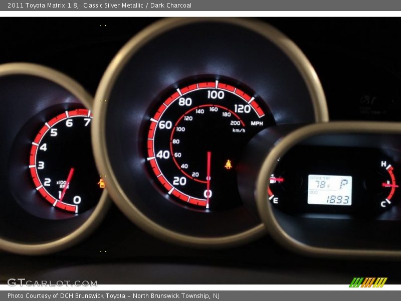  2011 Matrix 1.8 1.8 Gauges