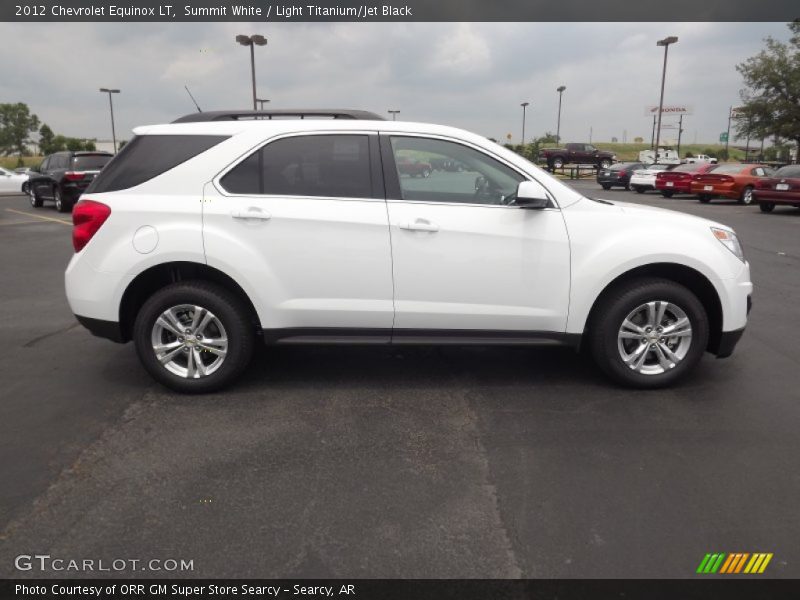 Summit White / Light Titanium/Jet Black 2012 Chevrolet Equinox LT