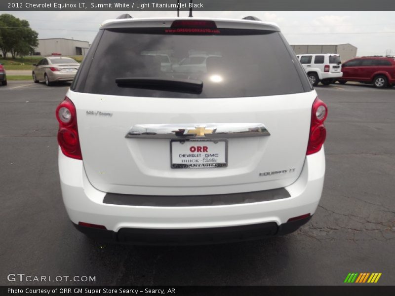 Summit White / Light Titanium/Jet Black 2012 Chevrolet Equinox LT
