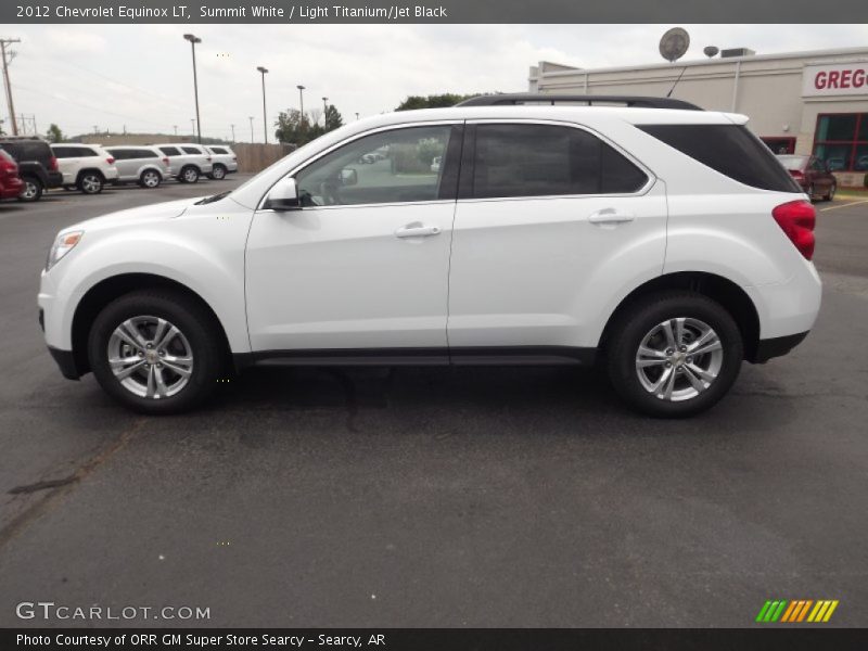 Summit White / Light Titanium/Jet Black 2012 Chevrolet Equinox LT