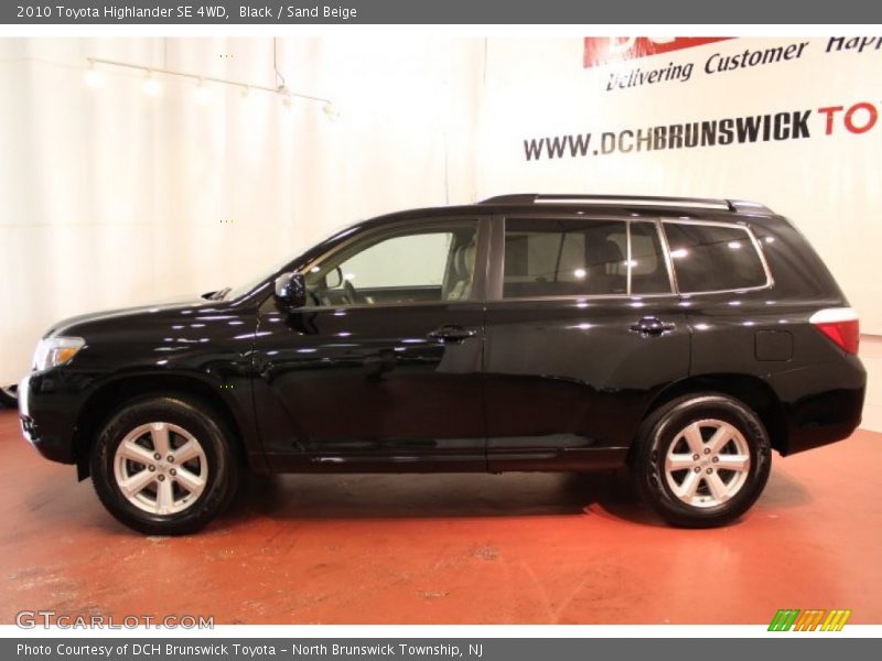 Black / Sand Beige 2010 Toyota Highlander SE 4WD