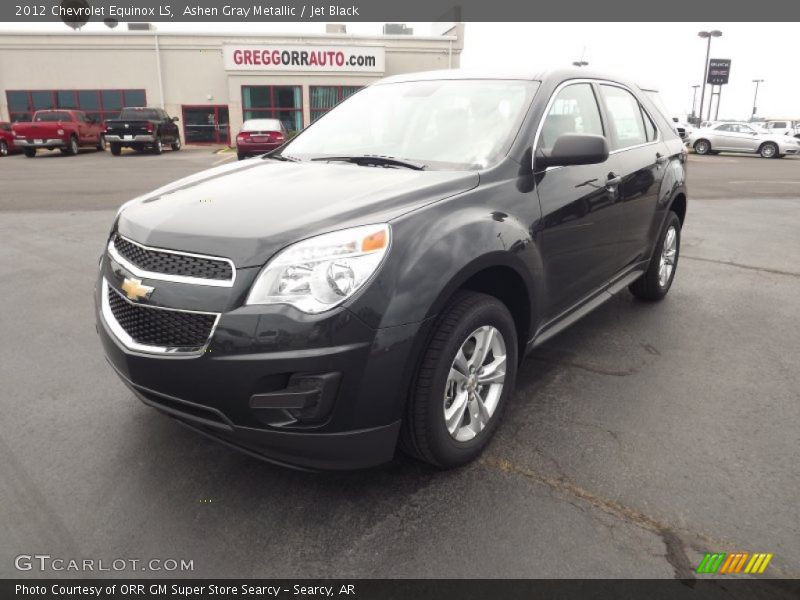 Ashen Gray Metallic / Jet Black 2012 Chevrolet Equinox LS