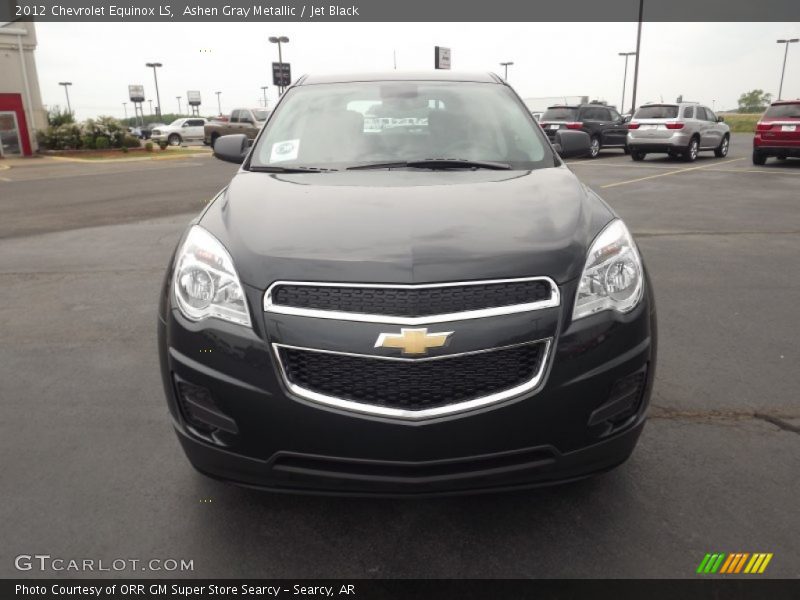 Ashen Gray Metallic / Jet Black 2012 Chevrolet Equinox LS