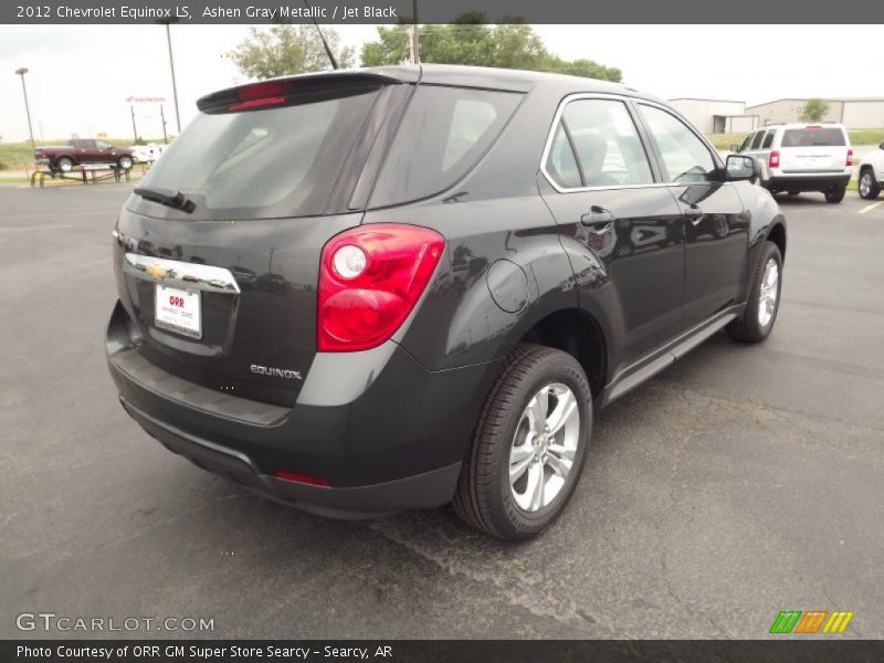 Ashen Gray Metallic / Jet Black 2012 Chevrolet Equinox LS