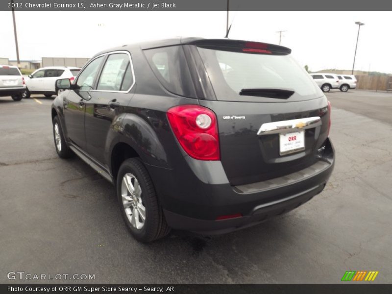 Ashen Gray Metallic / Jet Black 2012 Chevrolet Equinox LS