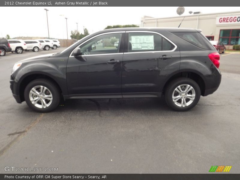 Ashen Gray Metallic / Jet Black 2012 Chevrolet Equinox LS