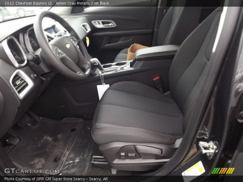 Ashen Gray Metallic / Jet Black 2012 Chevrolet Equinox LS