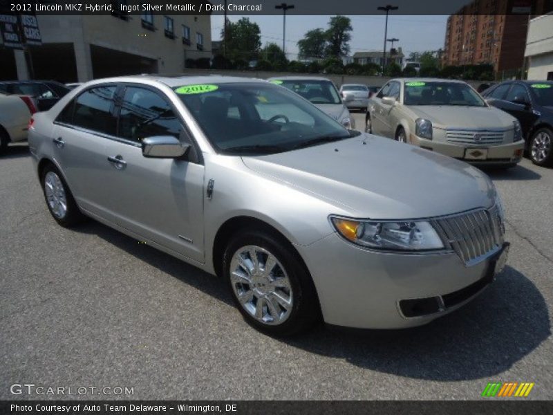 Ingot Silver Metallic / Dark Charcoal 2012 Lincoln MKZ Hybrid