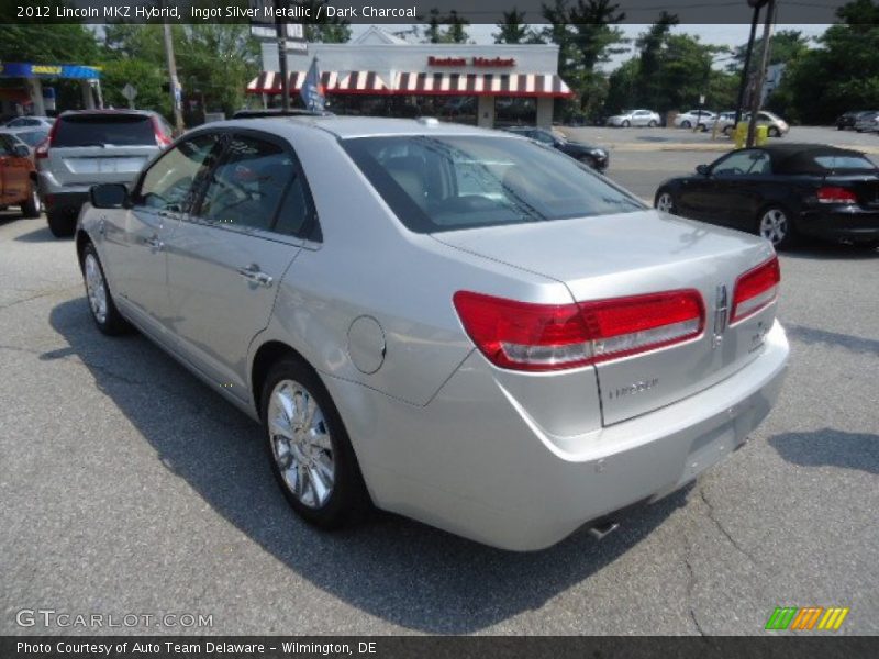 Ingot Silver Metallic / Dark Charcoal 2012 Lincoln MKZ Hybrid