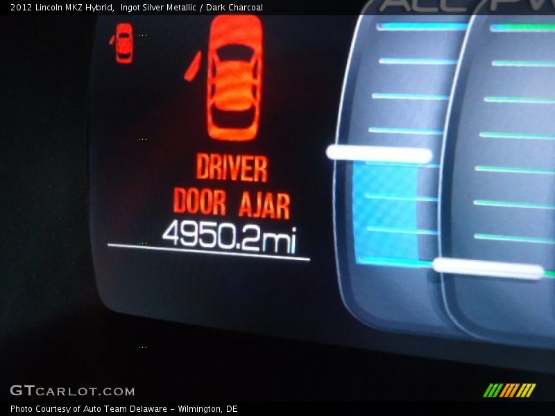 Ingot Silver Metallic / Dark Charcoal 2012 Lincoln MKZ Hybrid