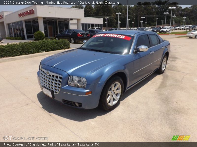 Marine Blue Pearlcoat / Dark Khaki/Light Graystone 2007 Chrysler 300 Touring