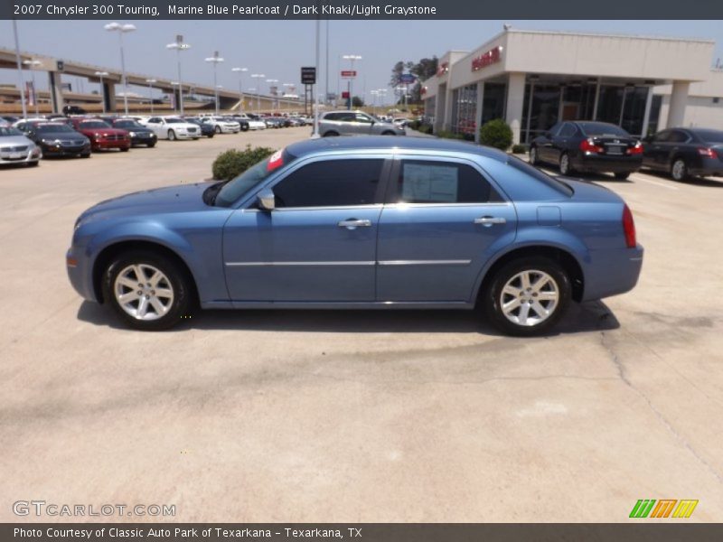 Marine Blue Pearlcoat / Dark Khaki/Light Graystone 2007 Chrysler 300 Touring